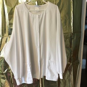 SB Scrubs White Lab Jacket